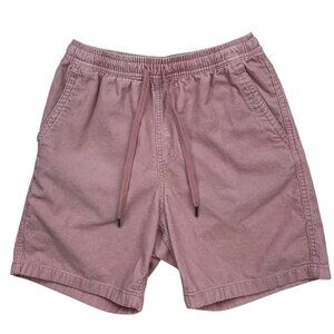 Cotton On Mens Easy Short Corduroy XS Pink Pull On Drawstring Pockets Beach